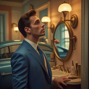 Image of a narcissistic man displaying typical traits such as ex...
