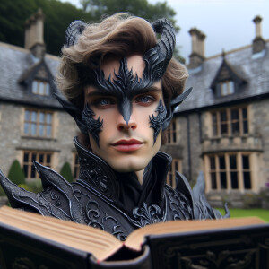 Caranthir-Ar-Fieniel from the Witcher. Black eldritch armor. Pal...