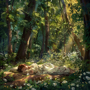 Sleeping in the forest