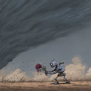 Harsh winds blow, dust clouds rise, and a storm approaches. The...