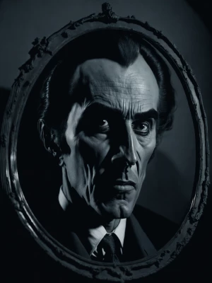 satisfied Dracula’s face (like Christopher Lee face in Horror of...