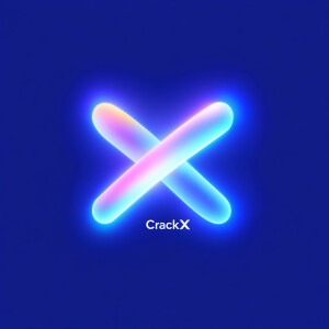 logo "CrackX" An attractive, modern logo similar to application...