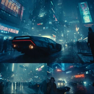 Please create a teaser trailer for Blade Runner 2077, the next g...