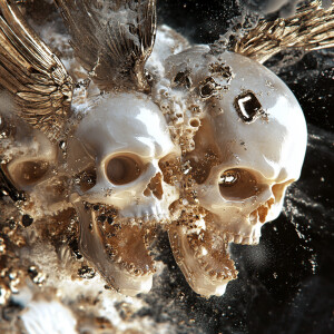 Angels and skulls 3DCHARACTER Photolistic professional extreme d...