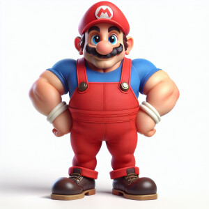 Mario with big calves