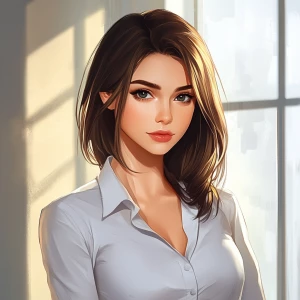 Generate carton style photo1 for AI Assistant assistant. Charact...