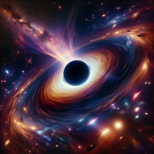 Black hole in space
