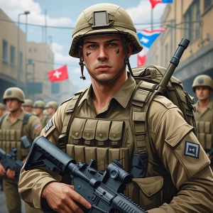 Imagine me as a soldier