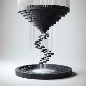 Imagina una fuente tipo cascada flotante, la cual se compone de...