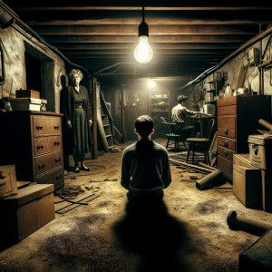 "Create a scene depicting the thirteenth frame. Show the interio...