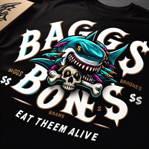 the brand name "Baggs&Bones" prominently displayed at the top, a...