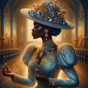 Create an illustration that embodies spirituality and a deep con...