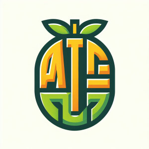 Create logo of ATFwith green and yellow color incorporating ATF...