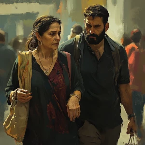 (Realism)art,a 54 year old (kashmiri mother in law,very attracti...