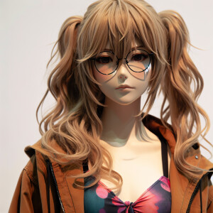 Tall Japanese female, glasses, hairstyle like Himiko from my her...