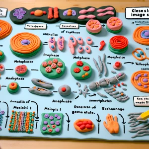 a playdough educational video about mitisis and meiosis using th...