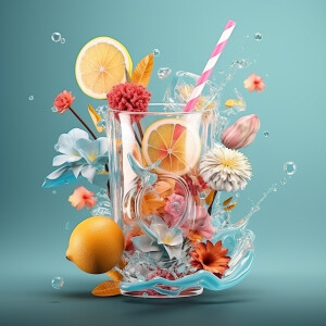 Create an ultra high-resolution 3D image that is beautiful, eye-...