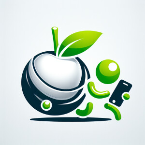 Create a logo of feud between Apple iPhone and Android