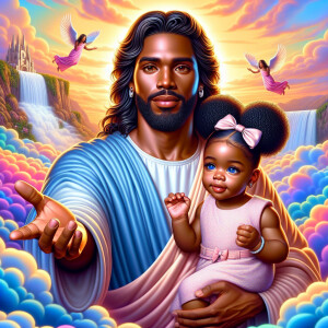 Create a 3D realistic artwork featuring the phrase 'Jesus Saves'...