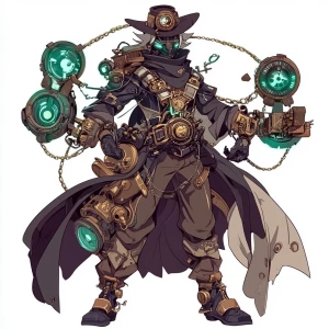 Mechanical Spymaster of Gravity,character composition, with a Wh...