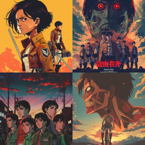 Attack on Titan as a 90's anime.