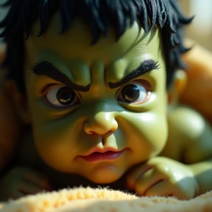 close-up panoramicrophotograph looking-down into the intense eye...