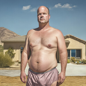 Create a hyperrealistic digital image of Curtis Kowe, a Caucasia...