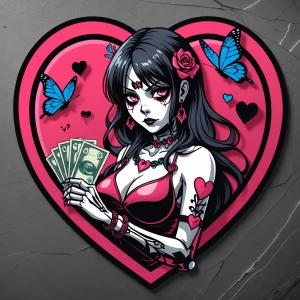 Shaped Logo
 brand name [Dead Hearts & Butterflies]
Anime logo
E...