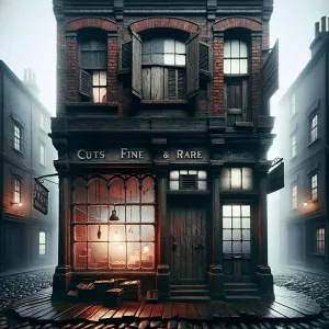 A squat, broad building with deep red brick walls, its ground fl...