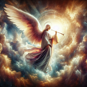 Paint an angel as described in the Bible