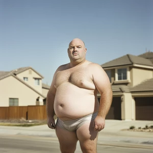 A portrait of a 40-year-old Caucasian male from Southern Califor...