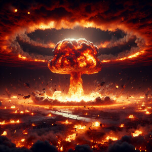 Nuclear destruction with flames