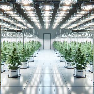 A cannabis grow house