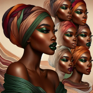 Create a mesmerizing piece of abstract art in shades of mild bro...