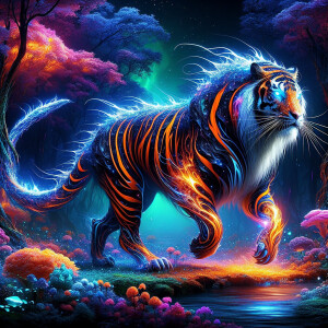 Design a Tigron, a striking combination of a tiger and a dragon,...