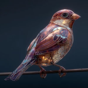 an sparrow same as ababil bird with the body made of sharp glass...