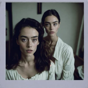 a girl in white dress, looks beautiful and happy