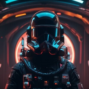 Tie Pilot star wars inside space