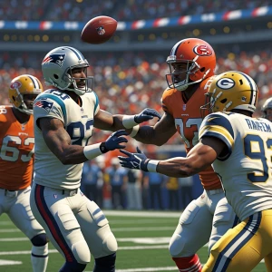 nfl players fight for the ball, gta art style