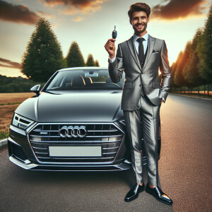 Удачливый владелец Audi