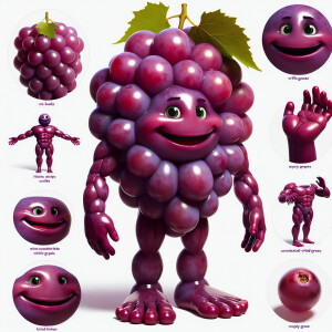 Anthropomorphic grape
