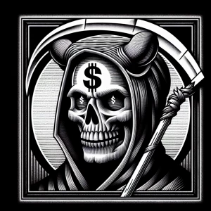 Grim reaper female nsfw black
background, extremely detailed mas...