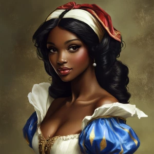 Snow white as a black woman