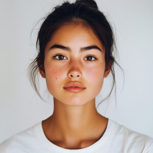 A 19-year-old woman with a blend of Mexican and Thai heritage, s...