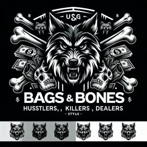 That sounds like an intense and dynamic logo concept! Here's how...