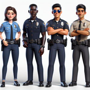 cartoon police officer