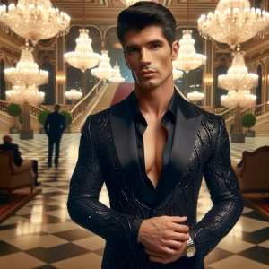 John Houghtaling in a dress