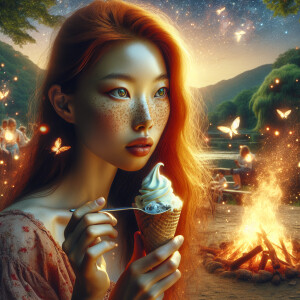 Photorealistic image, high resolution. Facing forward.Beautiful...