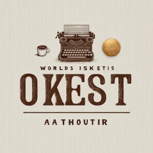 Minimalist vintage-style illustration, bold serif text reading "...