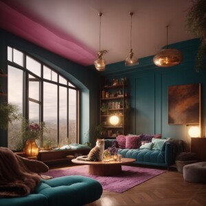 Generators

#### **1. Cozy Living Room**
   *Prompt:*
   "Create...